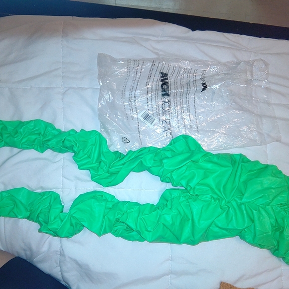 NWT Fashion Nova Ride or Die Chick Ruched leggings LG Neon Green - Picture 2 of 2